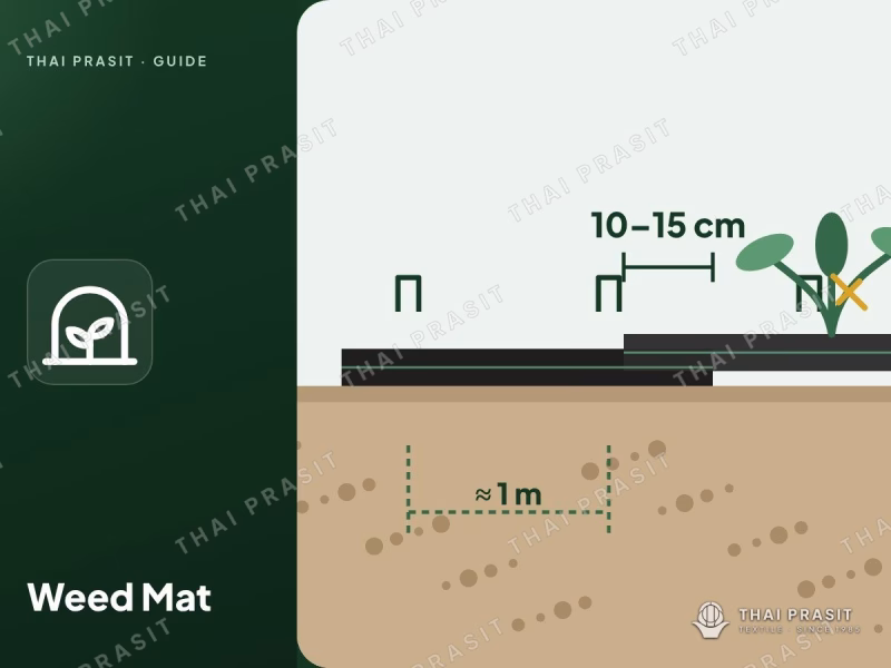 ปู Weed Mat อย่างไรให้คุมหญ้าได้ผลและใช้งานได้นาน