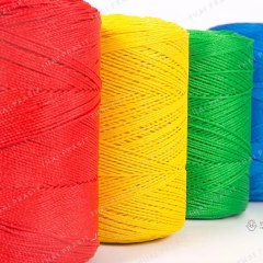 Spools of twine in several colours
