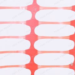 Close-up of safety fence netting