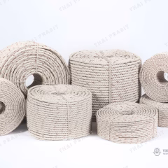 Coils of PP rope in several sizes