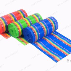 Woven fabric unrolled